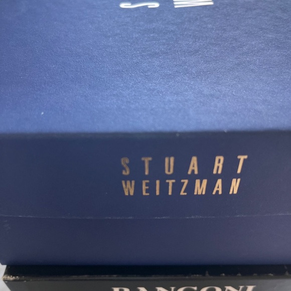 Stuart Weitzman Anna Black Peau Pump Heels, sz 8 - Picture 12 of 13